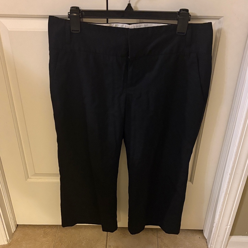 Banana Republic Classic Black Cropped Dress Pants